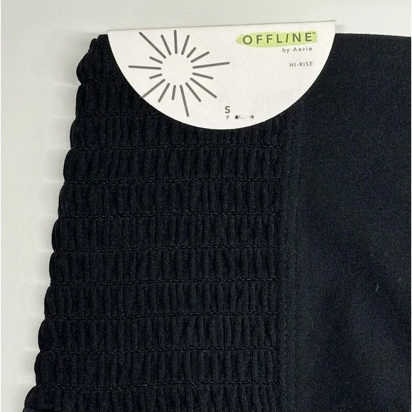 NWT | Aerie | Offline Real Me 7/8 Leggings | Black | Small - Picture 5 of 16